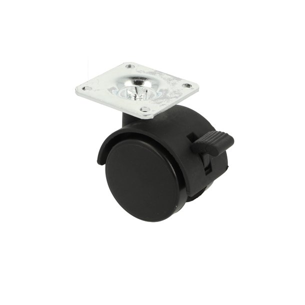 Mbelhjul "Galba" 40mm Sort - med Bremse