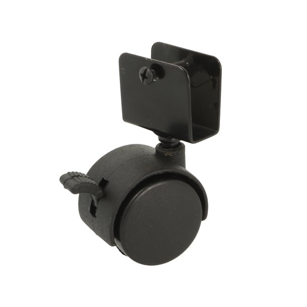 Mbelhjul "Galba" 40mm Sort - med U-Beslag