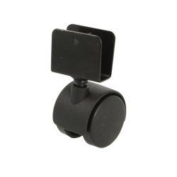 Mbelhjul "Galba" 40mm Sort - med U-Beslag