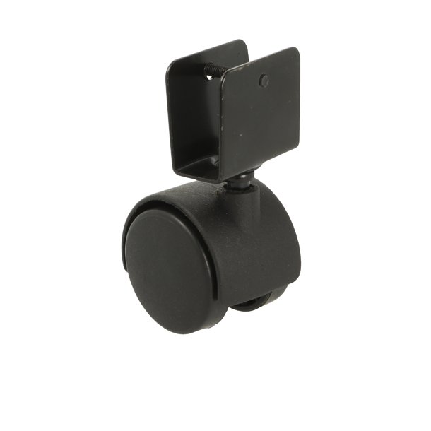 Mbelhjul "Galba" 40mm Sort - med U-Beslag