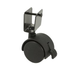 Mbelhjul "Galba" 40mm Sort - med U-Beslag