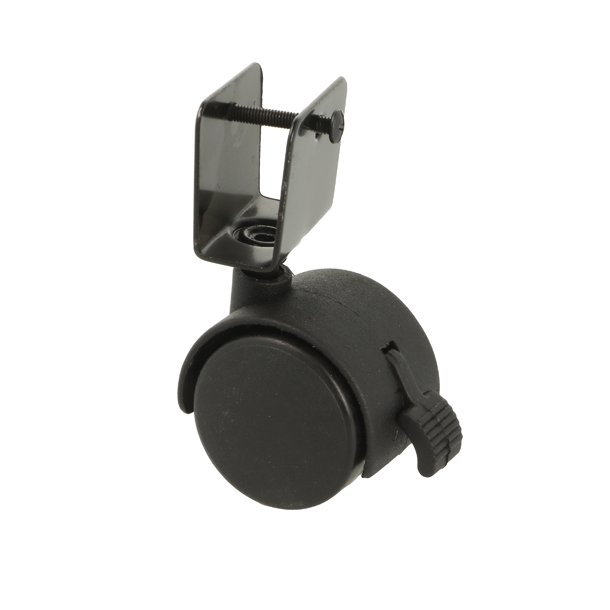 Mbelhjul "Galba" 40mm Sort - med U-Beslag