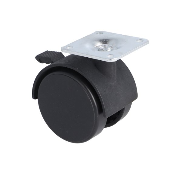 Mbelhjul "Galba" 50mm Sort  - med Bremse