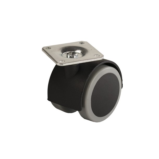 Mbelhjul "Lecco" 50mm Gr/Sort