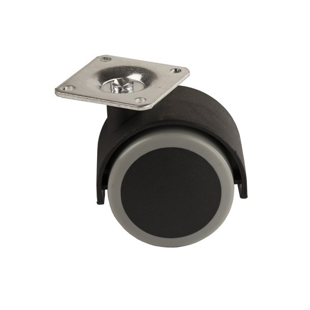 Mbelhjul "Lecco" 50mm Gr/Sort