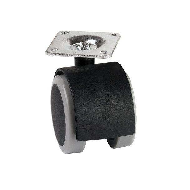 Mbelhjul "Lecco" 50mm Gr/Sort