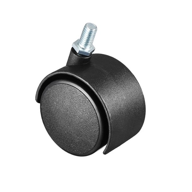 Mbelhjul "Galba" 50mm - M10x15mm - Sort