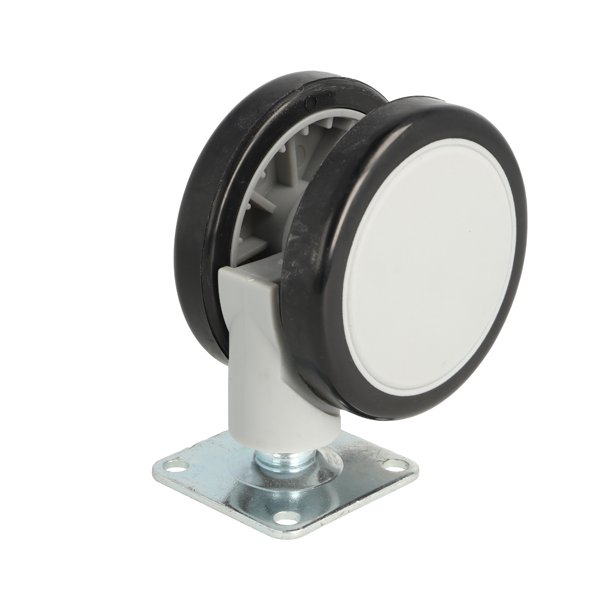 Mbelhjul "Bari" 65mm med Sort Gummibane