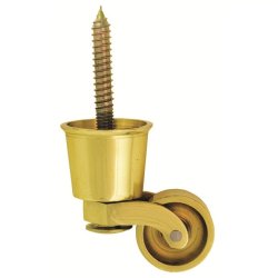 Bakkebord Hjul "Thyra" �32x65mm - Massiv Messing