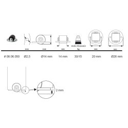 Pufhjul "Trajan" �14 - �26mm Beslag