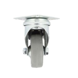 Inventarhjul "Brutus" 50mm - 50x50mm Plade - med Bremse