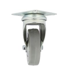 Inventarhjul "Brutus" 75mm - 65x65mm Plade