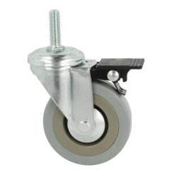 Inventarhjul "Brutus" 75mm - M10x30mm - med Bremse