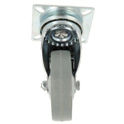 Inventarhjul "Brutus" 75mm - 65x65mm Plade - Fuld Bremse