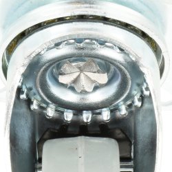 Inventarhjul "Brutus" 75mm - 65x65mm Plade - Fuld Bremse