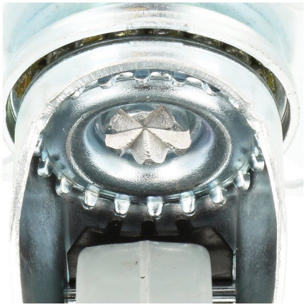 Inventarhjul "Brutus" 75mm - 65x65mm Plade - Fuld Bremse