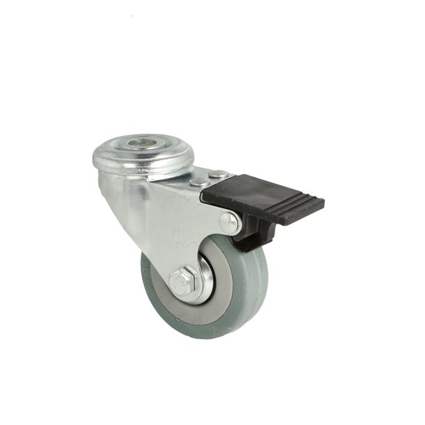 Inventarhjul "Brutus" 50mm - 10,5mm Hul - med Bremse