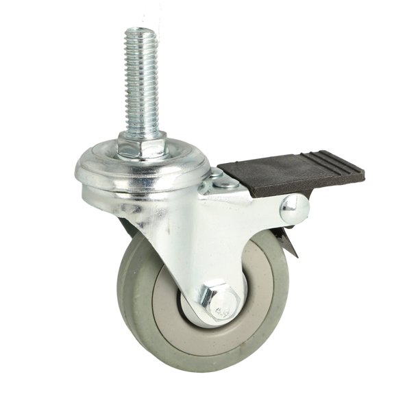 Inventarhjul "Brutus" 50mm - M10x30mm - med Bremse