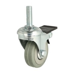 Inventarhjul "Brutus" 50mm - M8x30mm - med Bremse