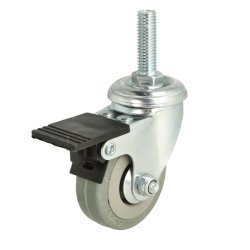 Inventarhjul "Brutus" 50mm - M8x30mm - med Bremse