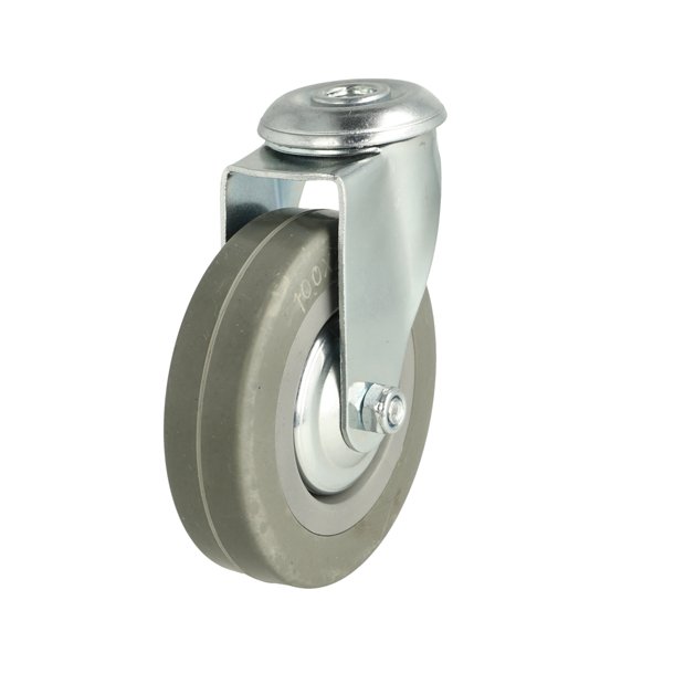 Inventarhjul "Brutus" 100mm - 12,5mm Hul - uden Bremse