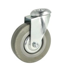 Inventarhjul "Brutus" 100mm - 12,5mm Hul - uden Bremse