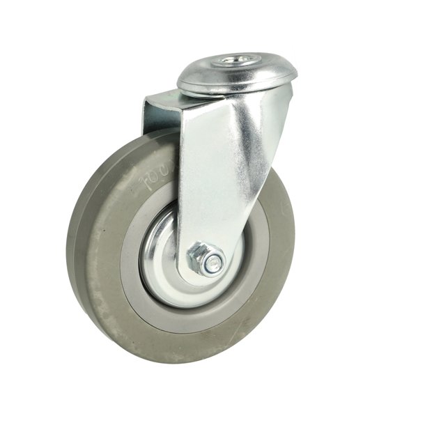 Inventarhjul "Brutus" 100mm - 12,5mm Hul - uden Bremse