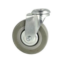 Inventarhjul "Brutus" 100mm - 12,5mm Hul - uden Bremse