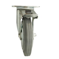 Inventarhjul "Brutus" �200mm - 110x135mm Plade - Fuld Bremse