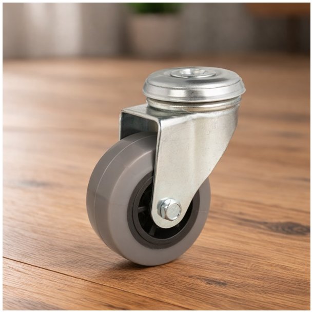 Inventarhjul "C�sar" �75mm - �10,5mm Hul - uden Bremse