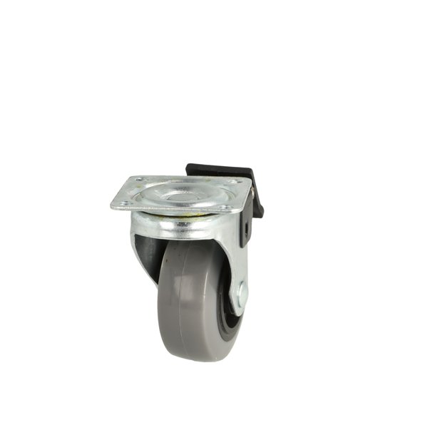 Inventarhjul "Csar" 50mm - 42x42mm Plade - med Bremse