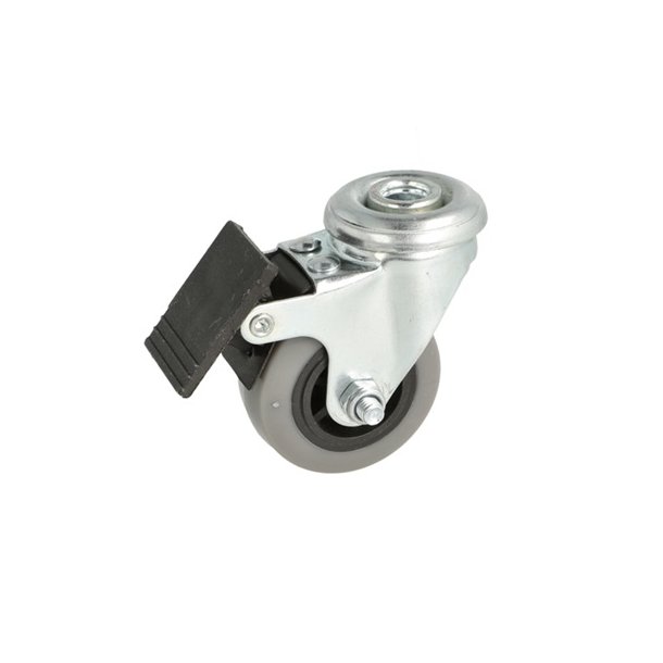 Inventarhjul "Csar" 50mm - 10,5mm Hul - med Bremse