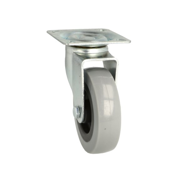 Inventarhjul "Csar" 75mm - 60x60mm Plade - uden Bremse