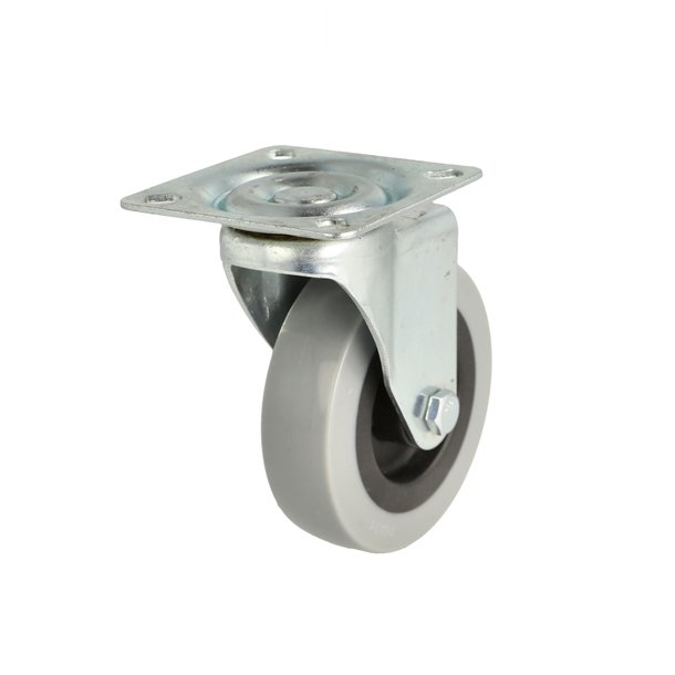 Inventarhjul "Csar" 75mm - 60x60mm Plade - uden Bremse