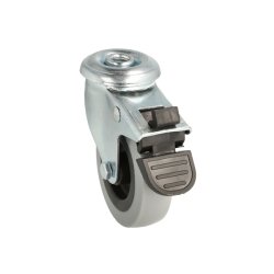 Inventarhjul "Csar" 75mm - 10,5mm Hul - med Bremse