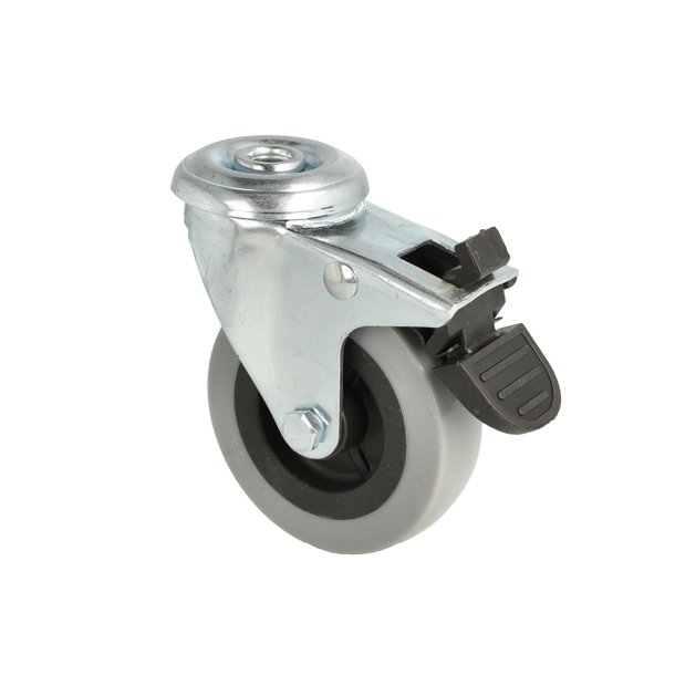 Inventarhjul "Csar" 75mm - 10,5mm Hul - med Bremse