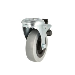 Inventarhjul "Csar" 75mm - 10,5mm Hul - med Bremse