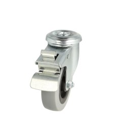 Inventarhjul "Csar" 75mm - 10,5mm Hul - Fuld Bremse