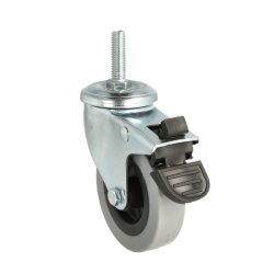 Inventarhjul "Csar" 75mm - M10x30mm - med Bremse