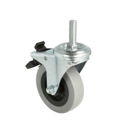 Inventarhjul "Csar" 75mm - M10x30mm - med Bremse