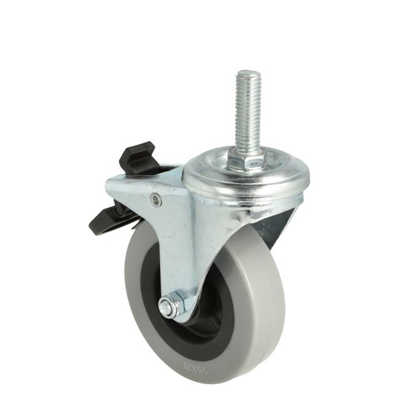 Inventarhjul "Csar" 75mm - M10x30mm - med Bremse