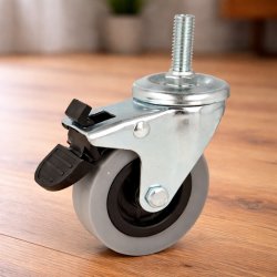 Inventarhjul "C�sar" �75mm - M10x30mm - Fuld Bremse