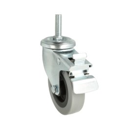 Inventarhjul "Csar" 75mm - M10x30mm - fuld Bremse