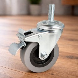Inventarhjul "C�sar" �75mm - M10x30mm - Fuld Bremse