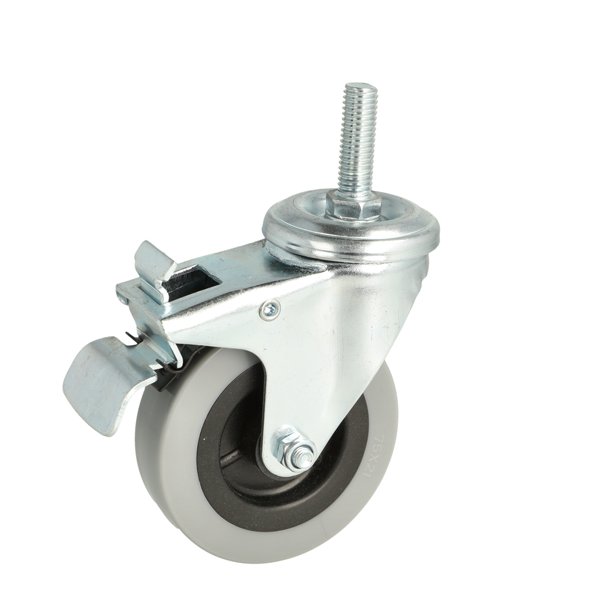 Inventarhjul "Csar" 75mm - M10x30mm - fuld Bremse