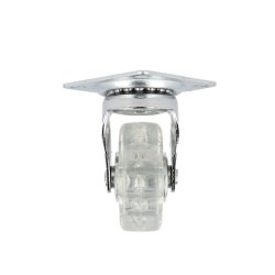 Mbelhjul "Verus" 50mm - Klart Transparent Hjul