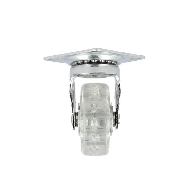 Mbelhjul "Verus" 50mm - Klart Transparent Hjul