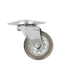 Mbelhjul "Verus" 50mm - Grt Transparent Hjul