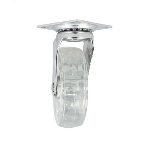 Mbelhjul "Verus" 75mm - Klar Transparent Hjul