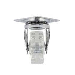 Mbelhjul "Spike" 50mm -  Transparent Hjul